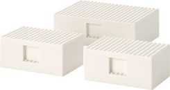Zdjęcie Ikea Bygglek Pudełko na klocki Lego z pokrywą 3 Szt. - Legionowo