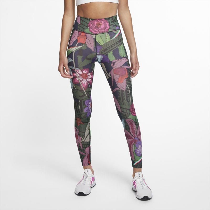 Nike Damskie Legginsy Z Nadrukiem One Icon Clash Czerwony - Ceny i