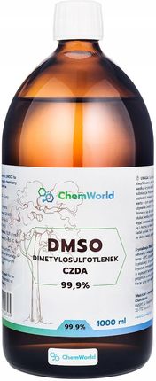 Chemworld Dmso Dimetylosulfotlenek Czda 1000 Ml -