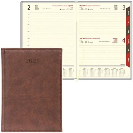 Kalendarz książkowy Vivella Classic A4 brązowy