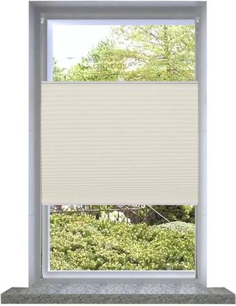 Vidaxl Roleta Plisowana Kremowa (40X200Cm)