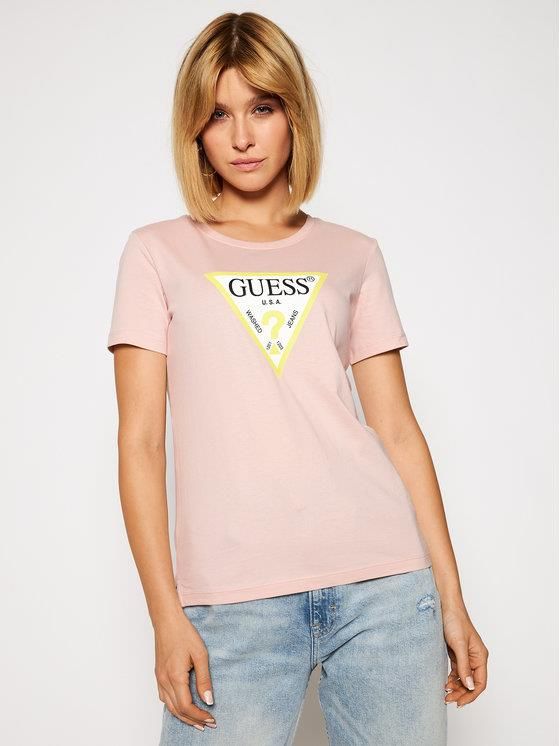 Guess T-Shirt Original W0BI25 I3Z11 Różowy Regular Fit - Ceny i opinie -  Ceneo.pl