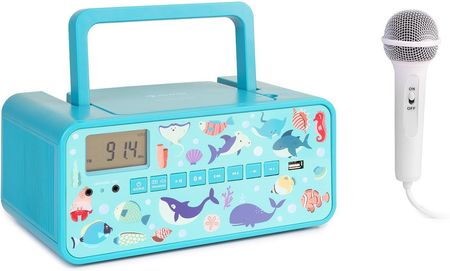 Auna Kidsbox Space CD Turkusowy - Ceny i opinie - Ceneo.pl