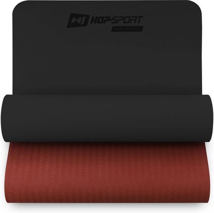 Hop-Sport Mata fitness TPE 0,6cm czarno/czerwona