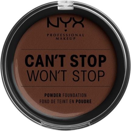Nyx Professional Makeup Can'T Sto Won'T Stop Powder Foundation Podkład W Pudrze Deep Espresso 10,7 g