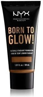 Nyx Professional Makeup Born To Glow! Naturally Radiant Foundation Podkład Rozświetlający 16.7 Warm Mahogany 30 ml