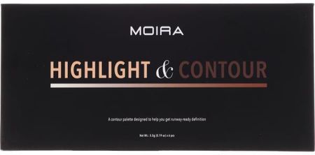 Moira Paleta Do Konturowania Twarzy Highlight & Contour Palette 33g
