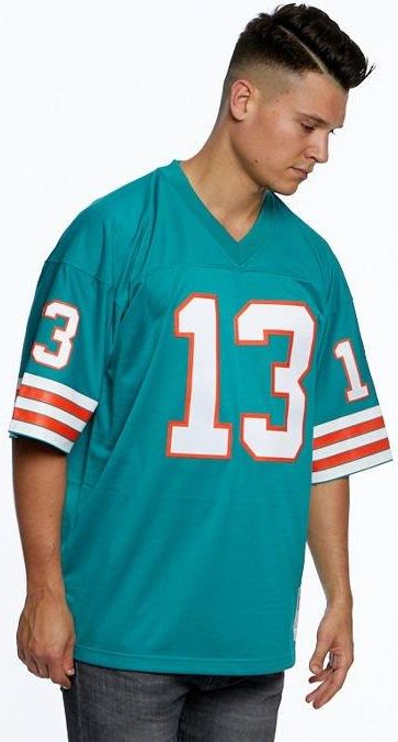 Mitchell & Ness Miami Dolphins Dan Marino #13 N&N Oversized Vintage T-Shirt  Faded Teal