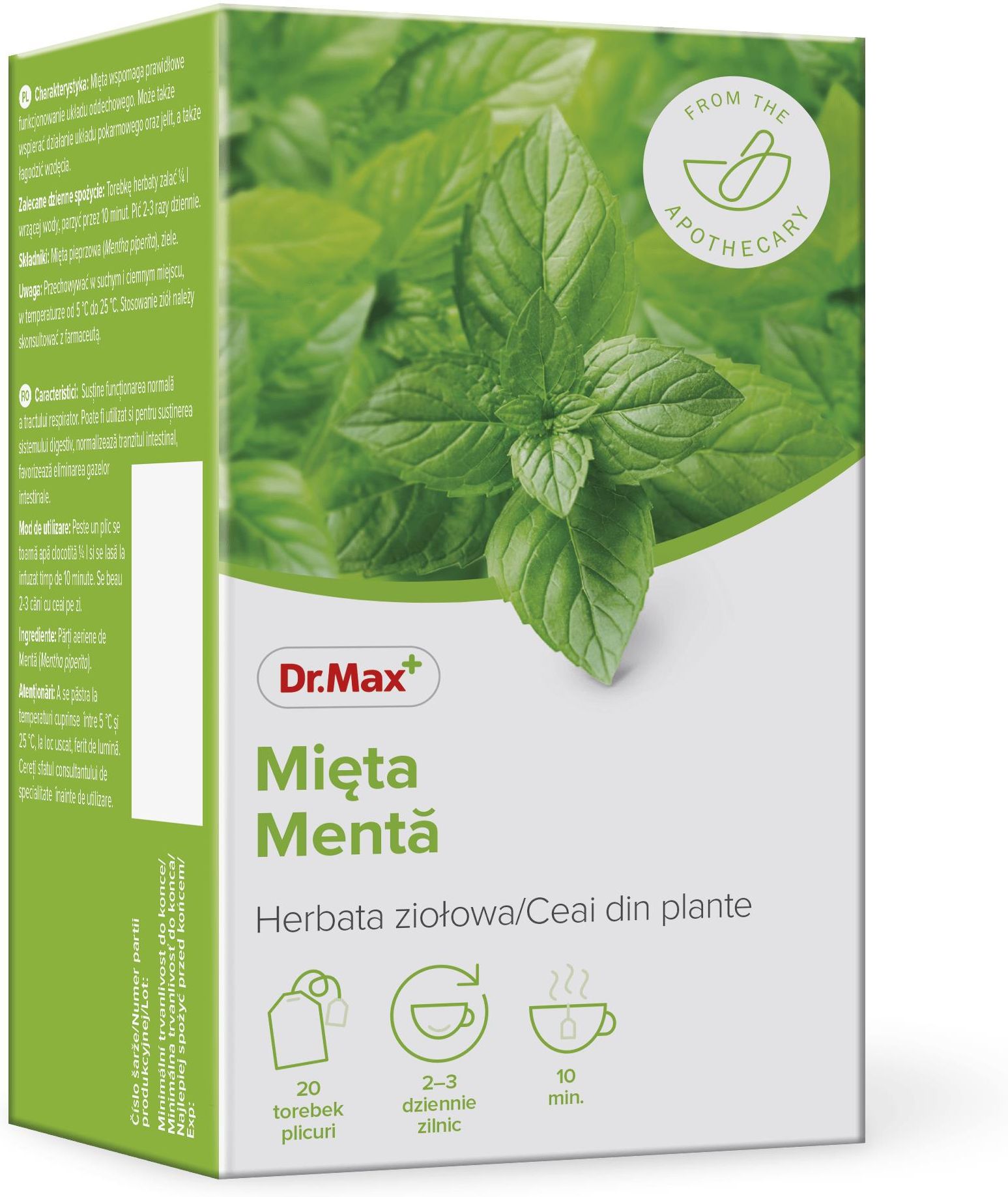 Dr.Max Mięta herbata ziołowa 20sasz. - Opinie i ceny na Ceneo.pl