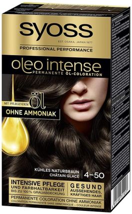 Syoss Oleo Intense farba do włosów trwale koloryzująca z olejkami 4-50 Naturalny Brąz 115 ml