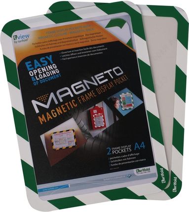 Kieszeń magnetyczna Tarifold Magneto Safety A4 biało-zielona