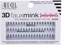 Zdjęcie Ardell 3D Faux Mink Individuals KnotFree Sztuczne Rzęsy Dla Kobiet Medium Black 60 Szt - Kańczuga