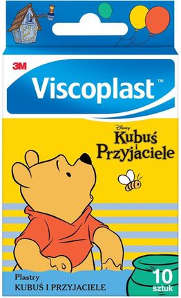 Viscoplast Plastry Kubuś i Przyjaciele dekorowane plastry dla dzieci 72 mm x 25 mm 10 szt