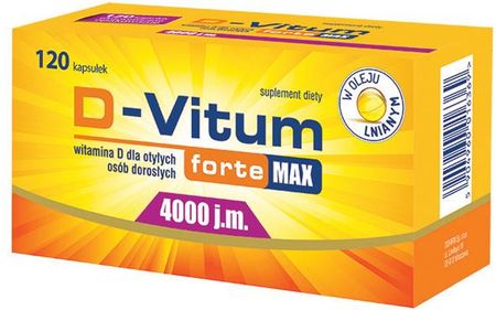 D-Vitum Forte Max 4000 j.m, 120 kaps