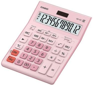 Casio Kalkulator Biurowy GR-12C Różowy
