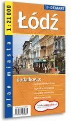 Łódź plan miasta 1:21 000 Demart