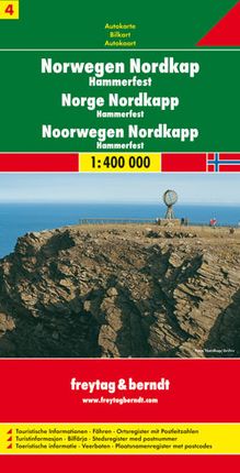 Norwegia cz.4 - Nordkapp HAMMERFEST mapa 1:400 000 Freytag & Berndt