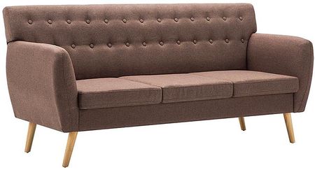 Elior 3 Osobowa Brązowa Sofa Pikowana Lilia