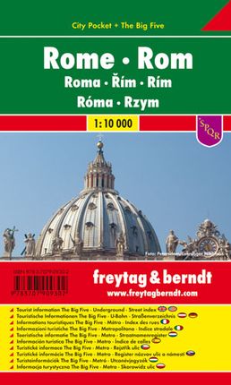 Rzym city pocket mapa 1:10 000 Freytag & Berndt