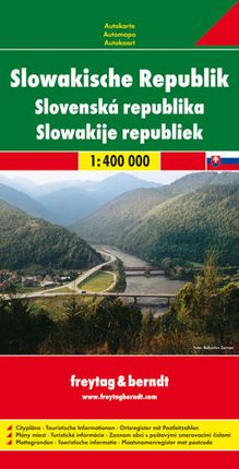Słowacja mapa 1:400 000 Freytag & Berndt