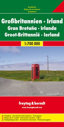 Wielka Brytania Irlandia mapa 1:700 000 Freytag & Berndt