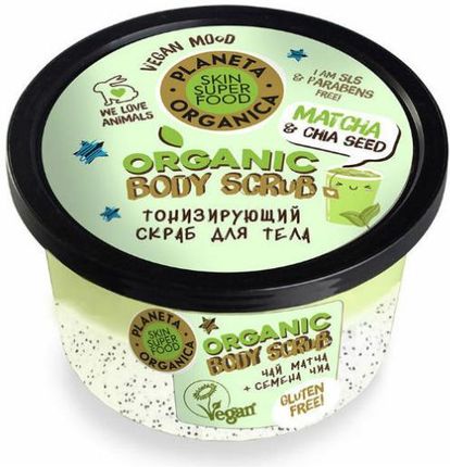 Planeta Organica Peeling Do Ciała Matcha&Chia Skin Super Food Body Scrub 250Ml