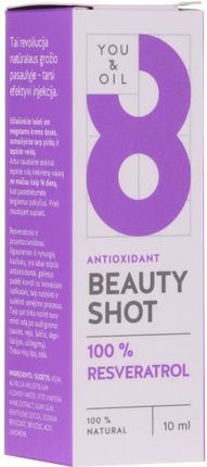You & Oil Różane Serum Witaminowe 3 W 1 Do Twarzy Serum Facial N8 Antioxidante Natural Vegano Resveratrol Beauty Shot 10 ml