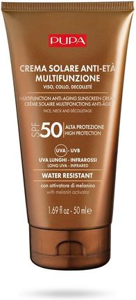 Pupa Przeciwstarzeniowy Krem Przeciwsłoneczny Do Twarzy I Dekoltu Anti-Aging Sunscreen Cream Spf 50 50Ml
