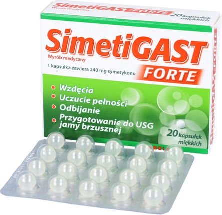 Simetigast Forte 240 mg 20 kapsułek 