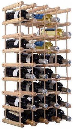 Costway Drewniany regał stojak na wino na 40 butelek (HW51154)