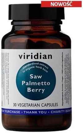 Viridian Saw Palmetto Berry Extract Palma Sabałowa 30kaps.