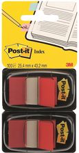 Zdjęcie Zakładki Indeksujące Post-It (680-R2Eu) Pp 25X43Mm 2X50 Kart. Czerwone - Serock