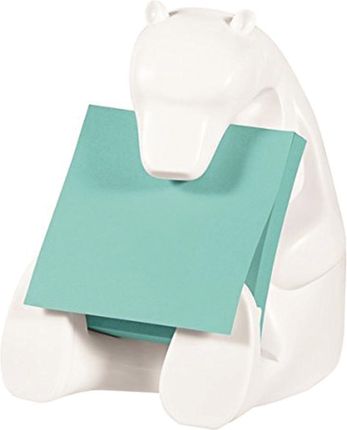 Podajnik Do Bloczków Samoprzylepnych Post-It Miś (Bear-330) Biały W Zestawie 1 Bloczek Super Sticky Z-Notes