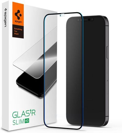 Spigen Szkło hartowane GLAS.tR Slim Apple iPhone 12 Pro Max Black (SPN1327BLK)