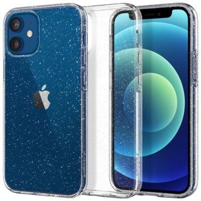 Spigen Etui Liquid Crystal Glitter do Apple iPhone 12 mini Przezroczysty (APPLEIPHONE12MINI)