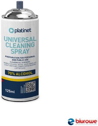 Platinet Spray W Aerozolu 125Ml Alkohol 70% Dezynfekcja Wirusobójczy Bakt