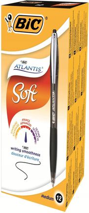 Bic Długopis Automatyczny Atlantis Soft Czarny X12