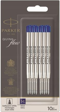 Parker Wkłady Do Długopisów Niebieskie (M) 10 Szt