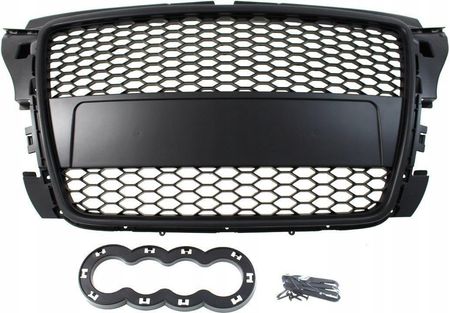 MTUNING_F GRILL AUDI A3 8P RS-STYLE GLOSS BLACK (07-12)