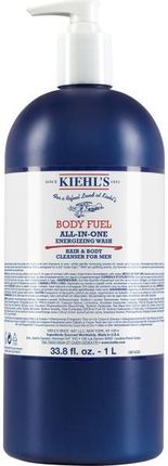 Kiehl's Żel Do Mycia Ciała I Włosów Dla Mężczyzn Body Fuel All In One Wash 1000 ml