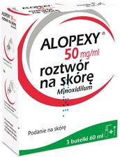 Zdjęcie Alopexy 50 mg/ ml roztwór na skórę 3 x 60 ml - Łaskarzew