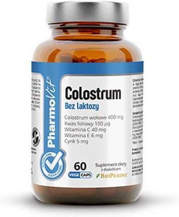 Pharmovit Clean Label Colostrum bez laktozy 60 kaps.