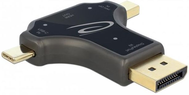 DELOCK MONITOR ADAPTER Z USB TYPE C DP MINIDP DO HDMI F 4K 60HZ CZARNY 64060 Opinie i ceny na Ceneo.pl