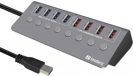 SANDBERG USB 3.0 HUB 4XDATA + 4XCHARGE (13394)