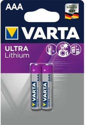 VARTA BATERIA AAA LR03 ULTRA LITHIUM (2 SZT.)