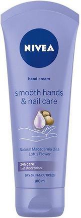 NIVEA Hand Cream Krem do rąk i paznokci wygładzający Smooth Hands & Nail Care 100ml