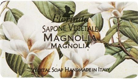 Florinda Mydło Naturalne W Kostce Magnolia Sapone Vegetale Magnolia 100G