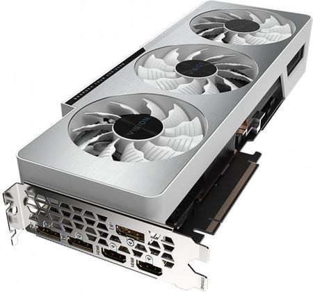 グラフィックボード・グラボ・ビデオカード GIGABYTE RTX3080 VISION OC 10G GIGABYTEの白いビデオカード「GeForce RTX 3080 VISION OC 10G
