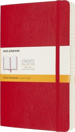 Moleskine Notes Classic L Czerwony W Linie Miękka Oprawa 400 Stron