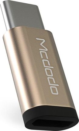 MCDODO ADAPTER USB   ADAPTER MICRO DO TYP-C ZŁOTY OT-2150  (74581)